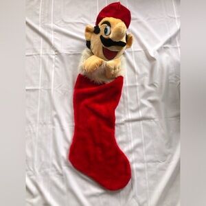 Vtg Super Mario Bros Oversized Stocking